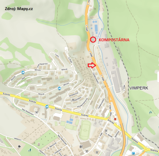 Mapa kompostárny Mapa kompostárny