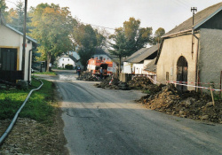 Rekonstrukce vodovodu na podzim 2002